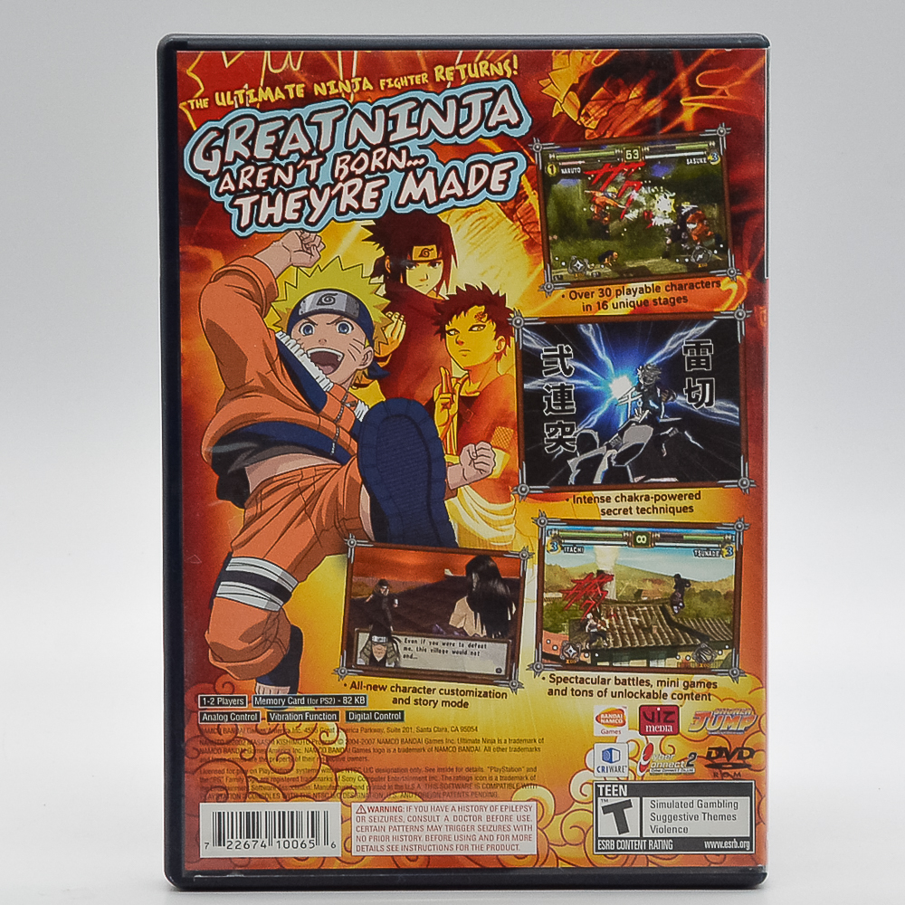 Naruto Ultimate Ninja 2 – Ps2 (Jogo Mídia Física) (Seminovo) - Arena Games  - Loja Geek